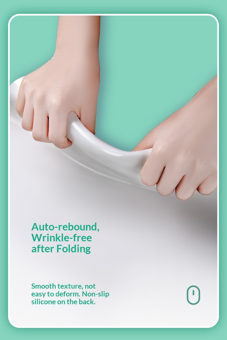 Tappetino antiscivolo in silicone liquido per mouse da gioco, ufficio, scrivania, piccolo, con tecnologia a ioni negativi e tastiera._voghion.com