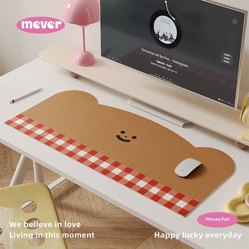 Tappetino per mouse extra-large dallo stile creativo e non convenzionale, ideale per studenti, ufficio, ufficio, scrivania, impermeabile, antimacchia e lavabile._voghion.com
