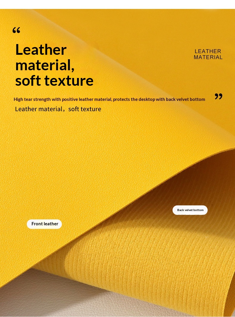 Dirty-resistant Leather Mouse Extra-large Computer Waterproof Writing Desk Table Gaming Keyboard Pad_voghion.com