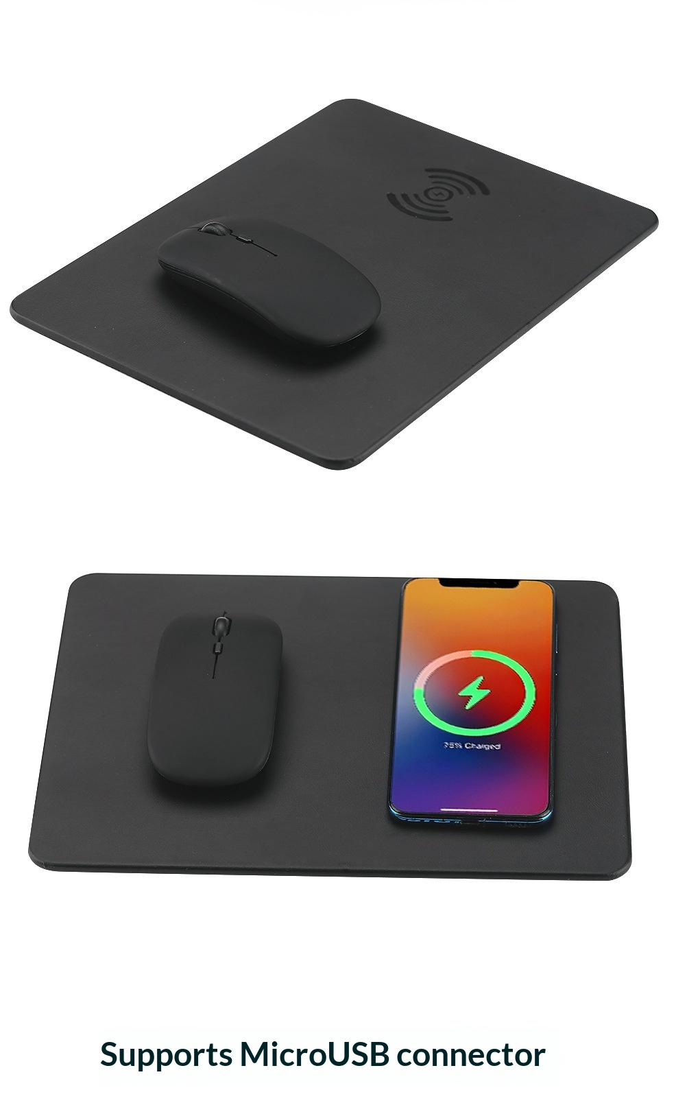 15W Smart Fast Gaming Computer Desk Advertising Wireless Charging Mouse Pad_voghion.com