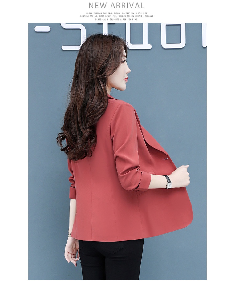 Women's Blazer Elegant Petite Slim Fit Lightweight Jacket Spring_voghion.com