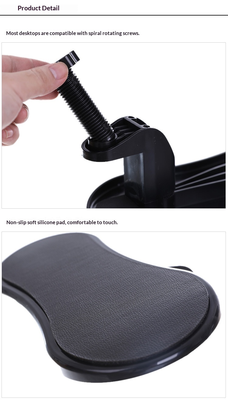 Computer Rest For Desk With Pad, Rotatable Arm And Elbow Support Board, Labor-saving Mouse Support, Anti-slip_voghion.com