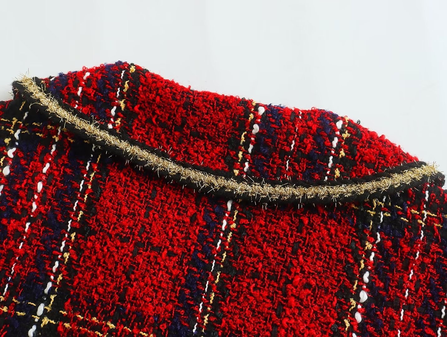 Giacca blazer elegante in tweed da donna per stile primaverile_voghion.com