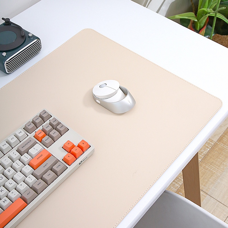 Alfombrilla de escritorio extragrande de cuero para ratón, teclado de ordenador, bloc de notas de oficina con impresión de logotipo al por mayor_voghion.com