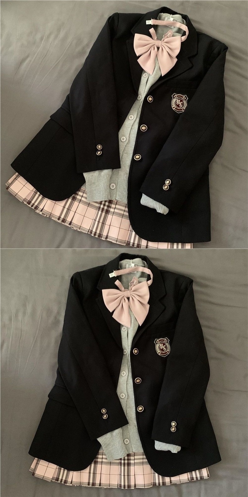 Women's Uniform Blazer College Style School Jacket For Autumn_voghion.com