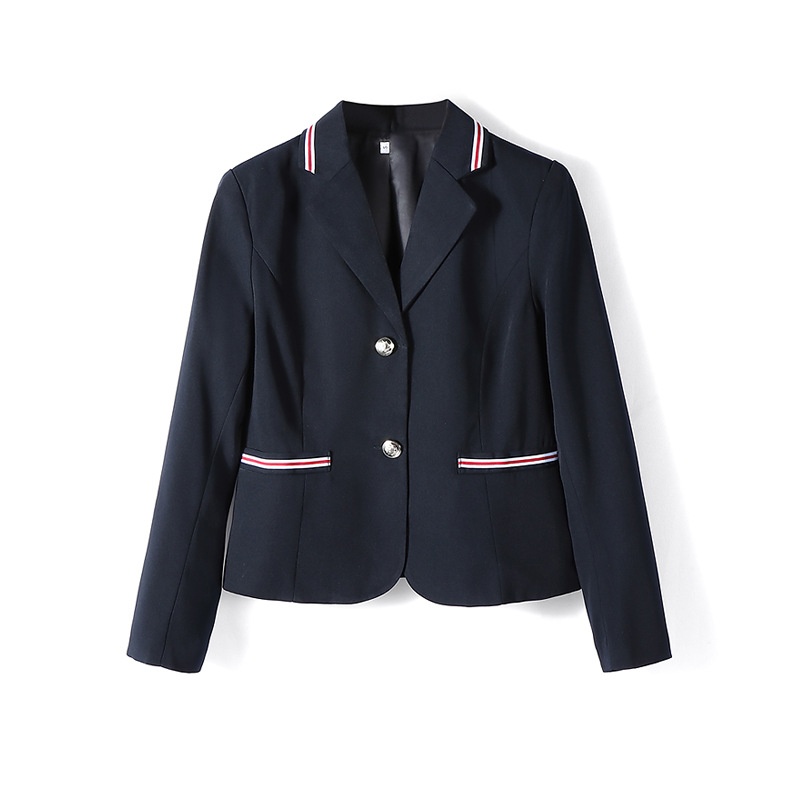 Unisex Japanese College Jacket Solid Color Long Sleeved Coat_voghion.com