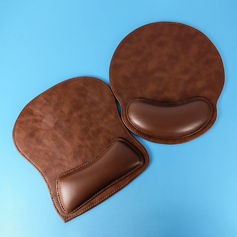 PU Leather Wholesale Office Hand Pillow Computer Rest Wrist Support Mouse Pad_voghion.com