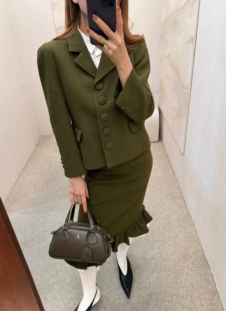 Damen Blazer Für Den Herbst Und Winter Aus Edlem Wollstoff_voghion.com