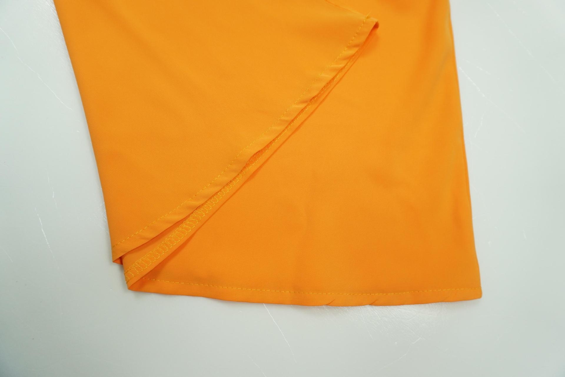 Women's Jumpsuit Solid Colour Waist Cinching Asymmetric Neckline_voghion.com