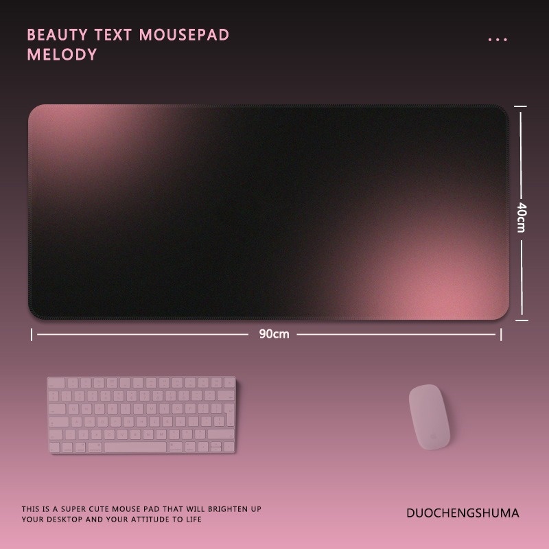High-end Gradient Color Mouse Pad Extra Large Minimalist Ins Style Texture Gaming Office Keyboard Desk Mat_voghion.com