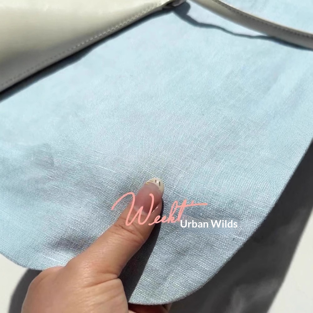 4825#Sky Blue Linen Blazer For Women, New Summer Minimalist Style, Breathable Small Suit Top_voghion.com
