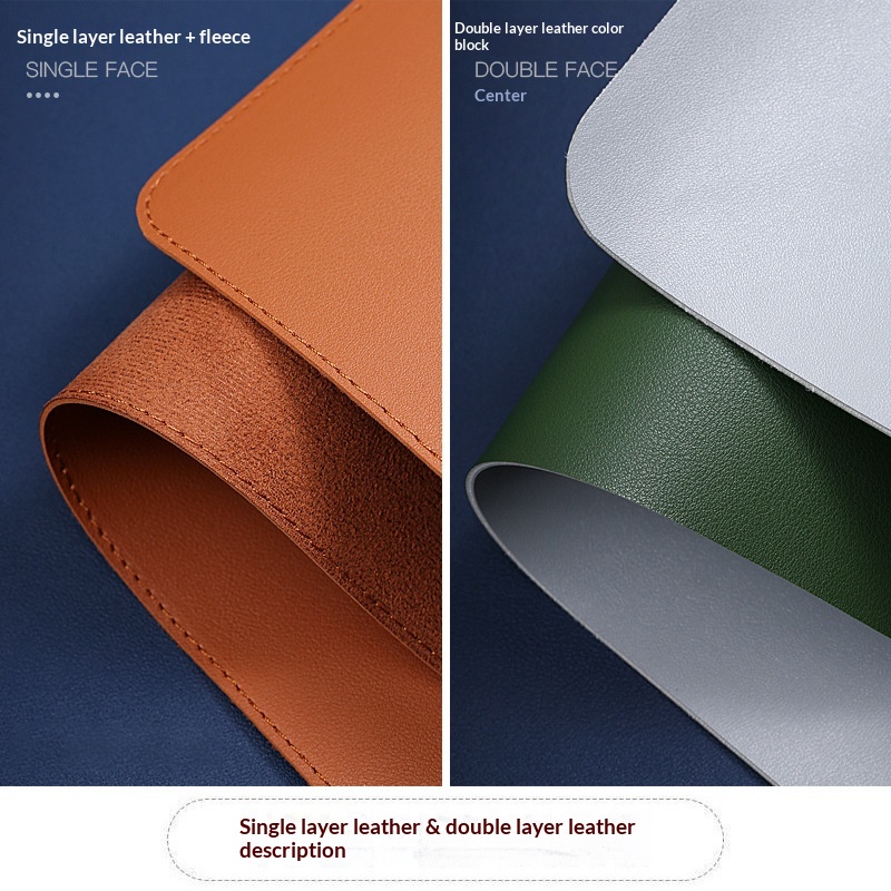 Ekstra Büyük Boy Deri Fare Masası Bilgisayar Klavye Masaüstü Matı Ofis Yazı Pedi Desen Baskılı Logo Toptan Satış_voghion.com