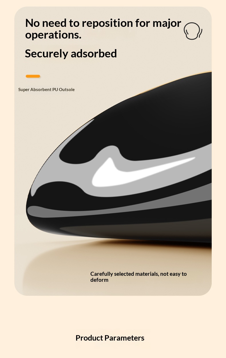 Simpatico poggiapolsi in silicone per computer da ufficio, laptop e tastiera._voghion.com