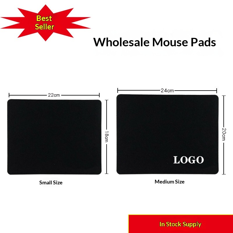 Tappetino semplice con tappetino per mouse economico gratuito, piccolo, nero, disponibile_voghion.com