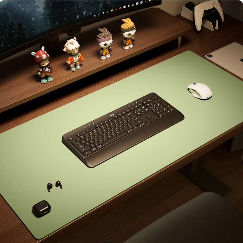 Tapis de souris extra large haut de gamme pour ordinateur de bureau, portable ou de bureau, avec clavier et livres._voghion.com