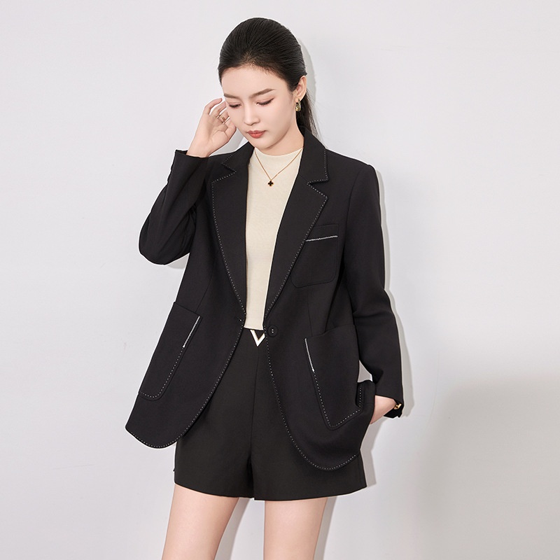 Women's Blazer Jacket Autumn And Winter, Casual Korean For Petite Women, High-end British Style Wool Suit_voghion.com