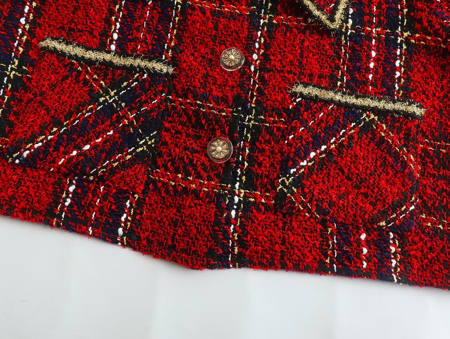 Giacca blazer elegante in tweed da donna per stile primaverile_voghion.com