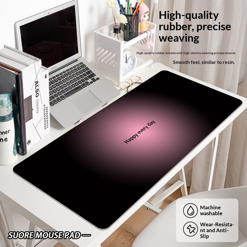 High-end Gradient Color Mouse Pad Extra Large Minimalist Ins Style Texture Gaming Office Keyboard Desk Mat_voghion.com