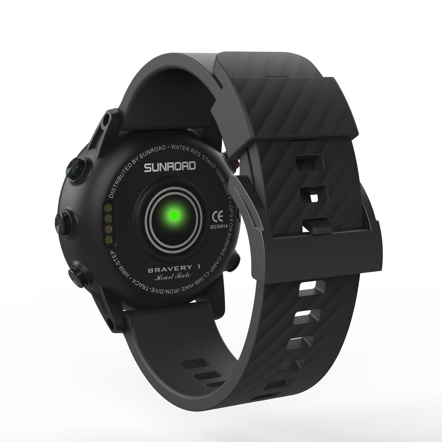 SUNAD-Songlu Orologio sportivo professionale intelligente per sport all'aria aperta con GPS e frequenza cardiaca per alpinismo e nuoto - Nuovo prodotto_voghion.com