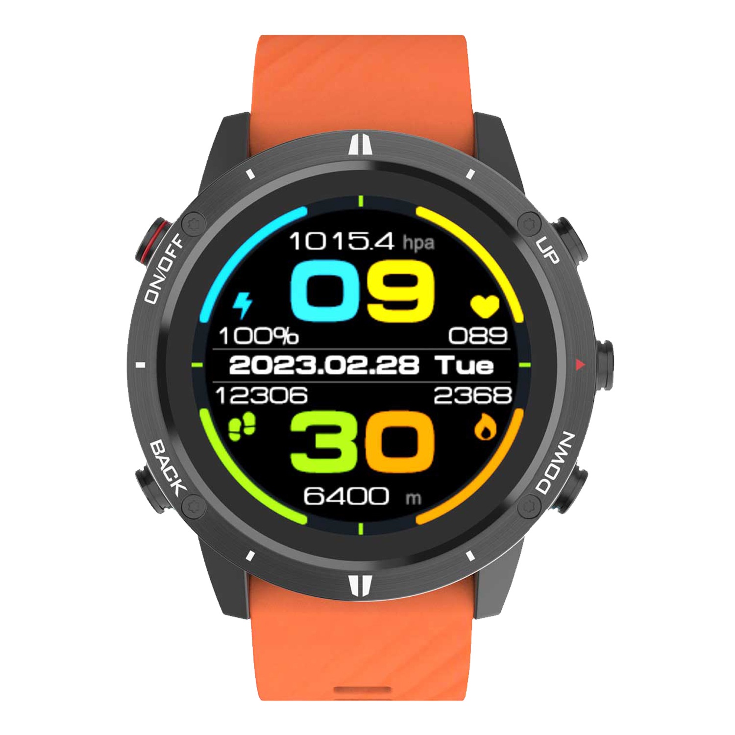SUNAD-Songlu Orologio sportivo professionale intelligente per sport all'aria aperta con GPS e frequenza cardiaca per alpinismo e nuoto - Nuovo prodotto_voghion.com