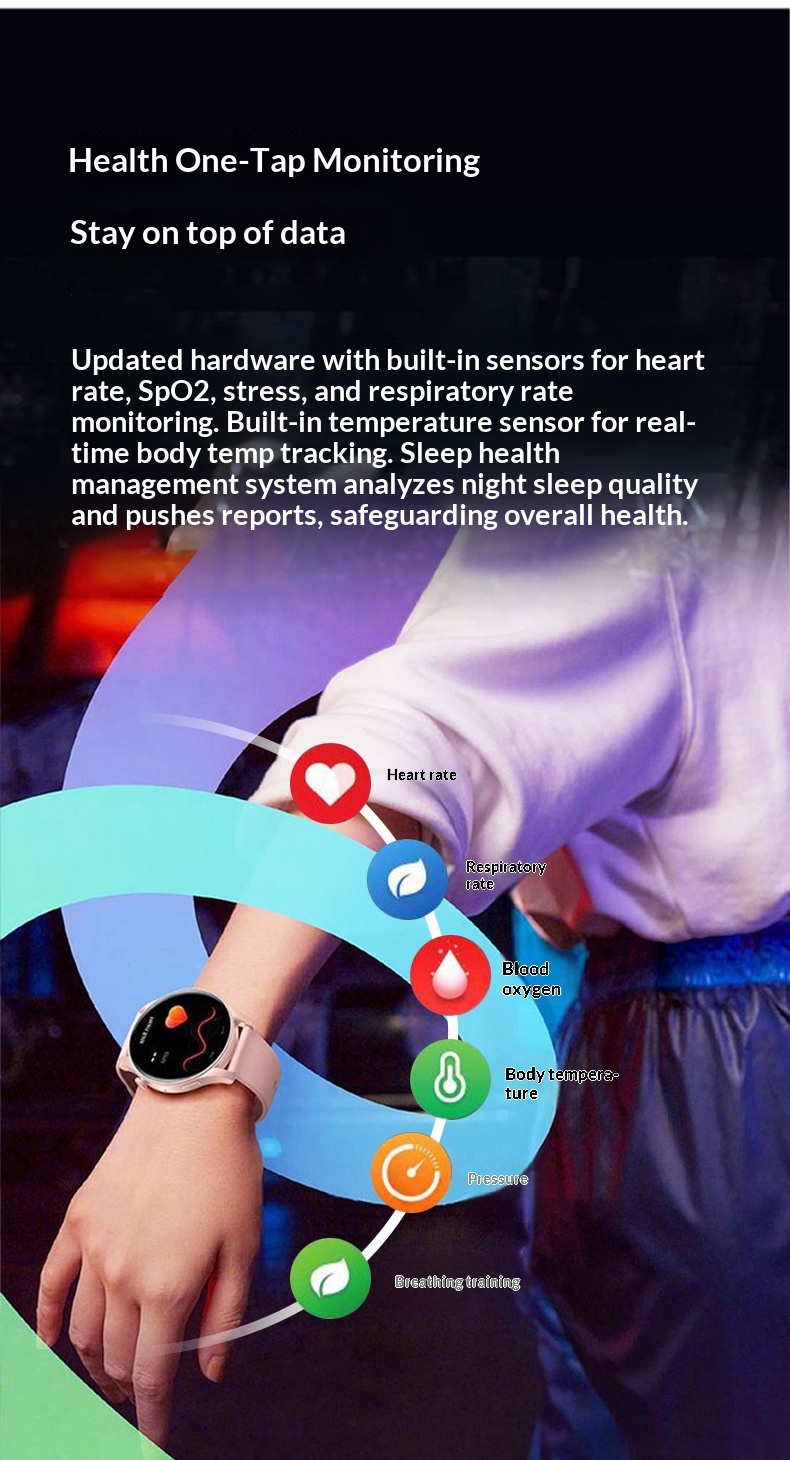 Smart Watch Amoled Bluetooth Calling Heart Rate Sports Tracker_voghion.com
