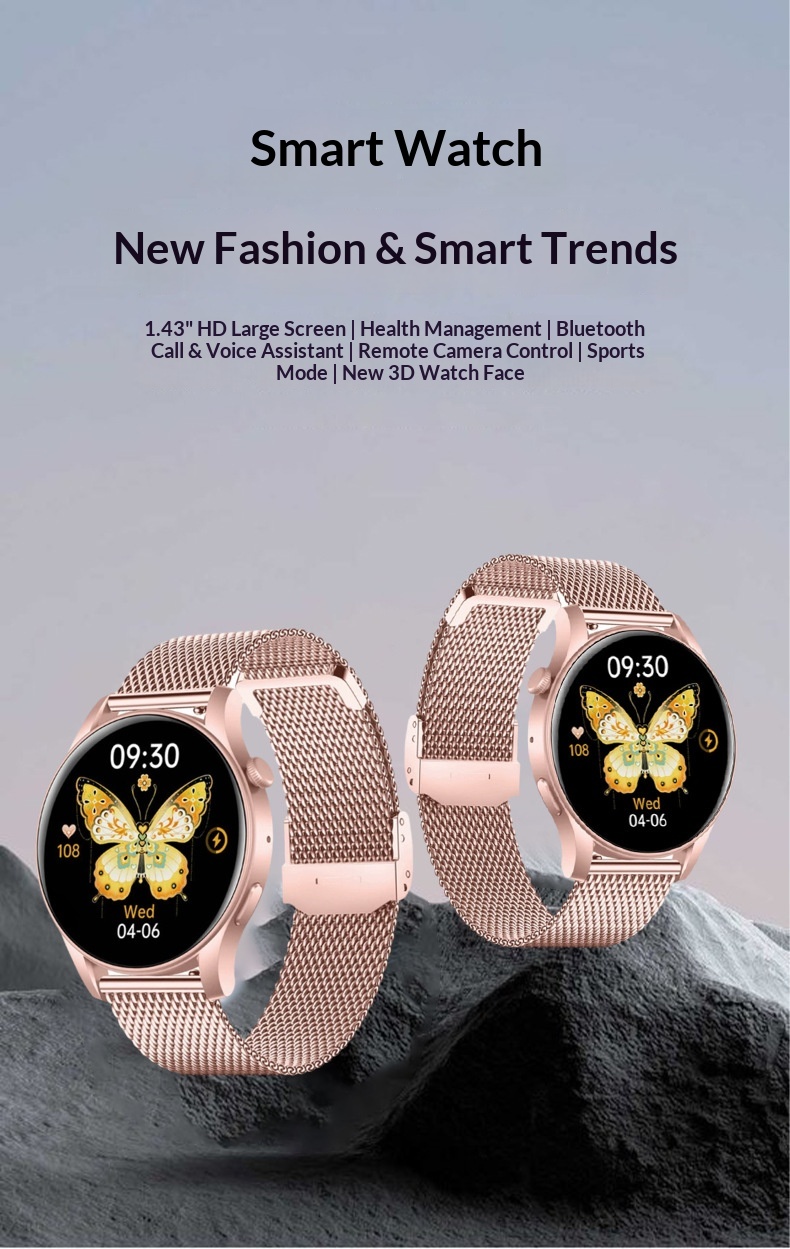 Smart Watch Amoled Bluetooth Calling Heart Rate Sports Tracker_voghion.com