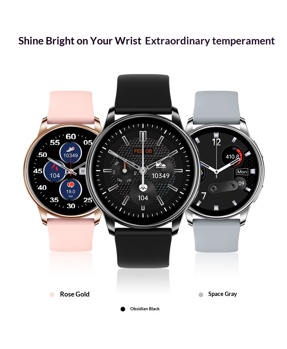 Smart Watch With Heart Rate And Blood Oxygen Monitoring_voghion.com