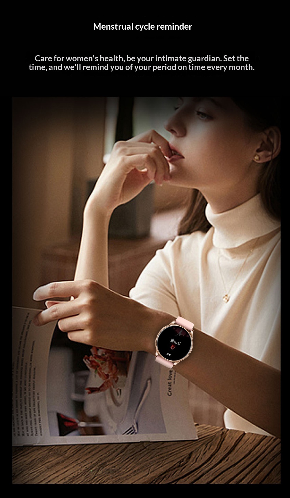 Smart Watch With Heart Rate And Blood Oxygen Monitoring_voghion.com