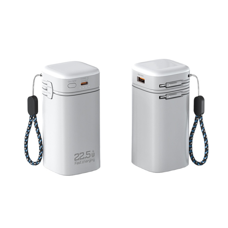 CyberGear Cross-border 22,5 W Super Power Bank z wbudowanym kablem, duża pojemność 20000 mAh, kreatywny prezent z szybkim ładowaniem_voghion.com