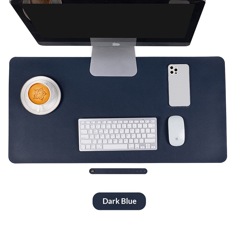 Tapis de souris extra large pour ordinateur portable, imperméable, à motif cuir avec logo publicitaire, disponible en stock._voghion.com