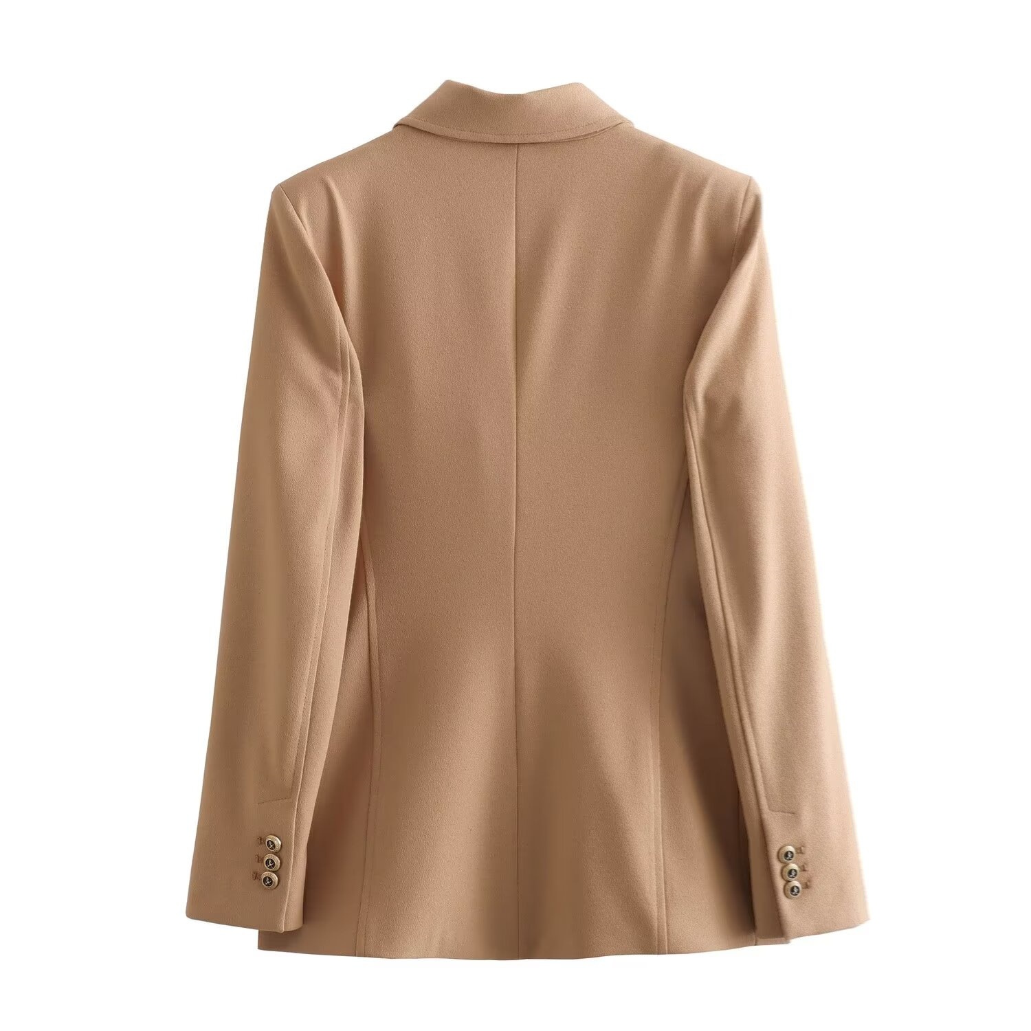 Dam slim fit kavaj med dubbelknäppning vinterjacka_voghion.com