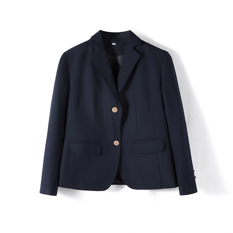 Unisex Japanese College Jacket Solid Color Long Sleeved Coat_voghion.com