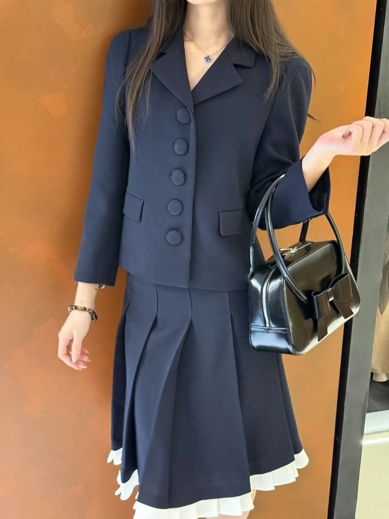 Damen Blazer Für Den Herbst Und Winter Aus Edlem Wollstoff_voghion.com