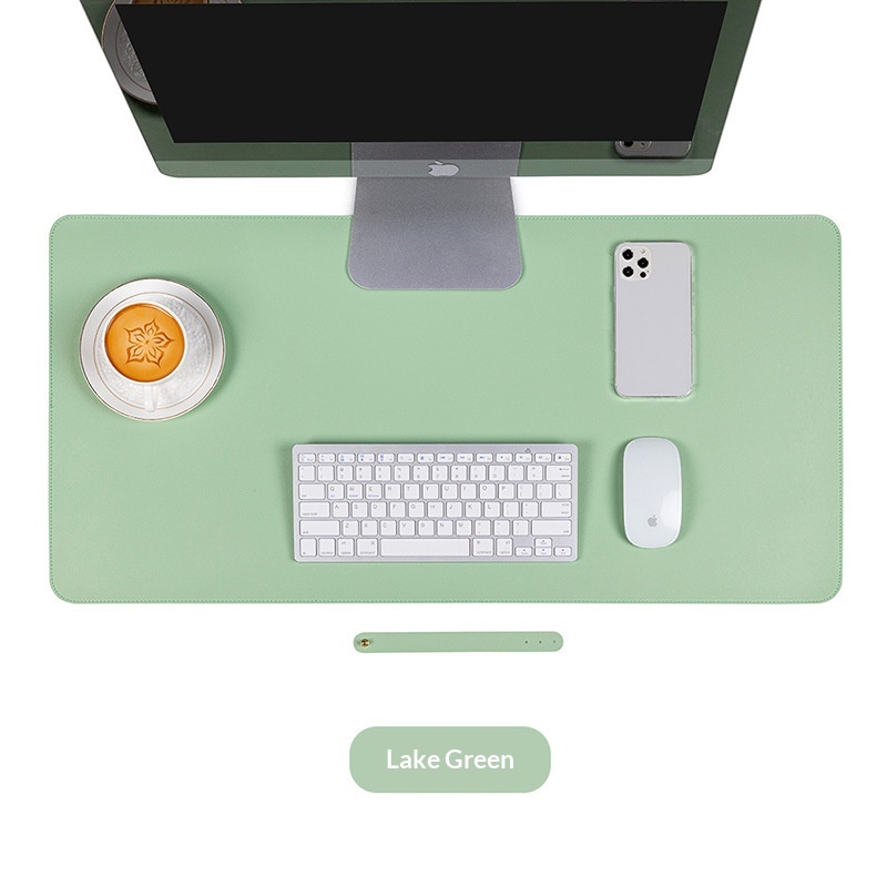 Op voorraad: Extra grote laptop bureaumat, waterdicht, leerpatroon, logo, reclame muismat_voghion.com