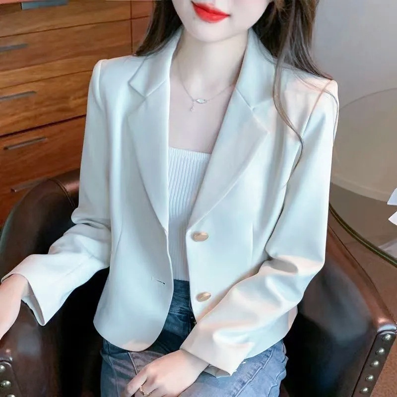 Short Blazer For Petite Women, 2025 Spring New Fashion, Stylish And Elegant Small Jacket With Unique Design_voghion.com