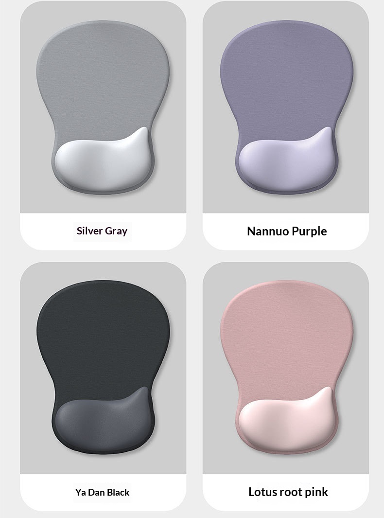 Rest Silicone Wrist Support Gradient Simple Thickened Non-Slip Ergonomic Computer Mouse Pad_voghion.com