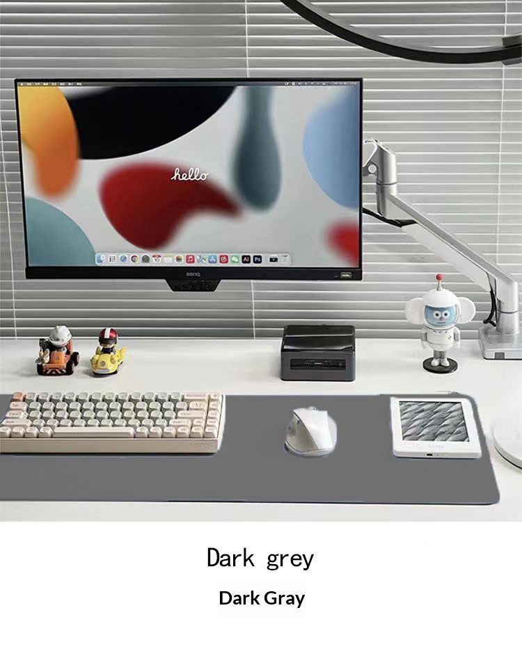 Tapis de souris en cuir extra large, isolant thermique pour ordinateur, table à manger, bureau, livre, tapis de bureau_voghion.com