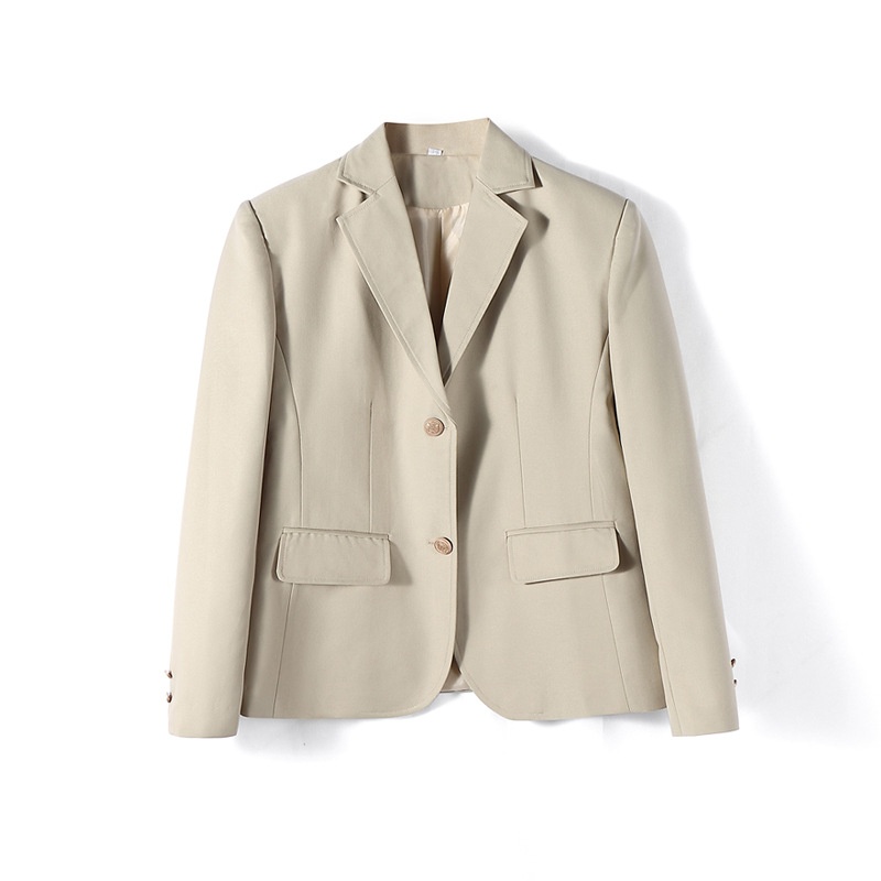 Unisex Japanese College Jacket Solid Color Long Sleeved Coat_voghion.com