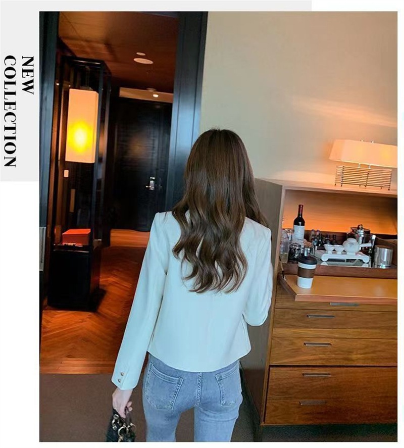 Short Blazer For Women Elegant Lightweight Jacket For Spring_voghion.com