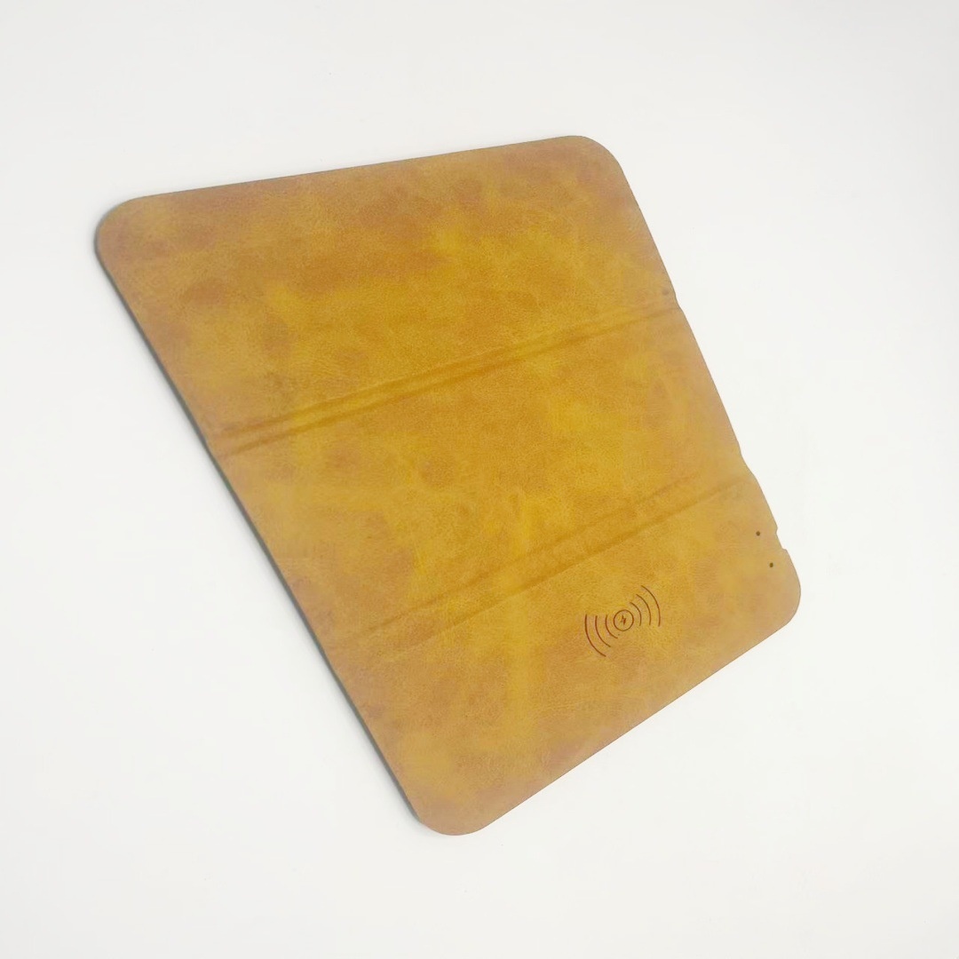 Kabellose, komfortable Mausauflage mit Handschutz, 15-W-Schnellladefunktion, Lederpad, 70 % Rabatt, multifunktionaler Korkständer_voghion.com