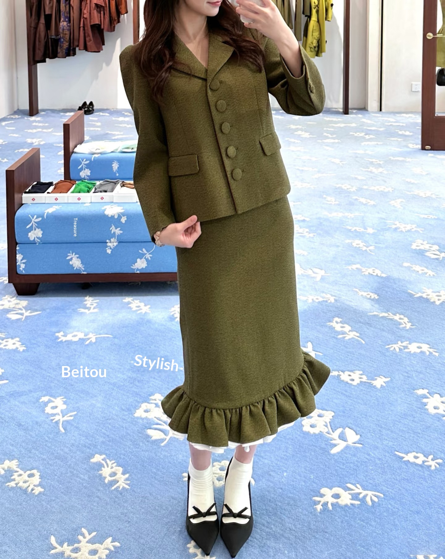 Damen Blazer Für Den Herbst Und Winter Aus Edlem Wollstoff_voghion.com