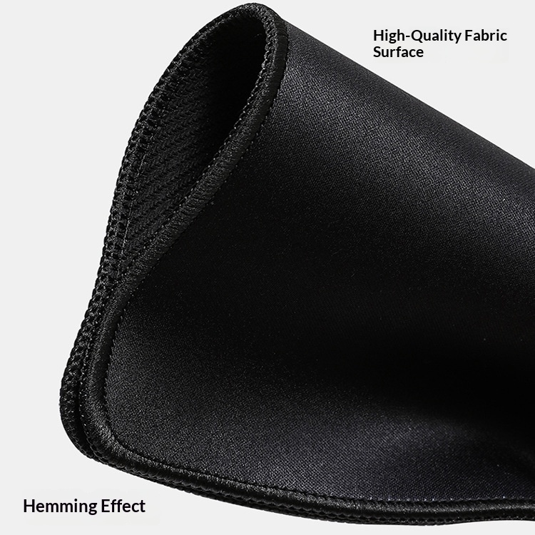 Gaming Small Size Non-Slip Lock Edge Full Black Keyboard Cloth Office Home Solid Color Desk Mat Mouse Pad Customization_voghion.com