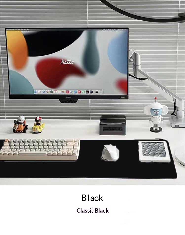 Tapis de souris en cuir extra large, isolant thermique pour ordinateur, table à manger, bureau, livre, tapis de bureau_voghion.com