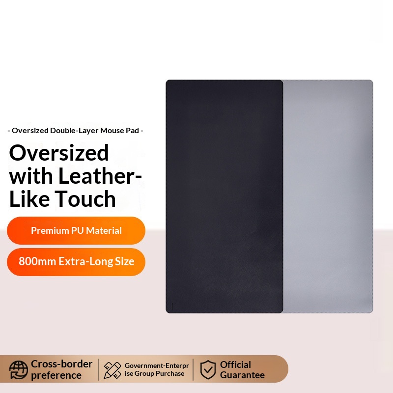 Tappetino per mouse extra-large a doppio materiale/extra-large impermeabile per gaming competitivo, antiscivolo, tinta unita, uso ufficio_voghion.com