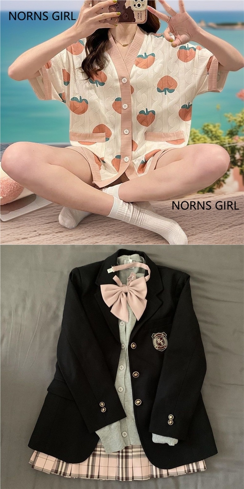 Women's Uniform Blazer College Style School Jacket For Autumn_voghion.com