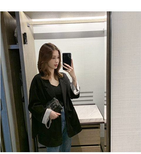 Women's Blazer Mid-length Loose Casual Coat For Spring And Autumn_voghion.com