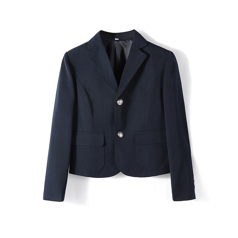 Unisex Japanese College Jacket Solid Color Long Sleeved Coat_voghion.com