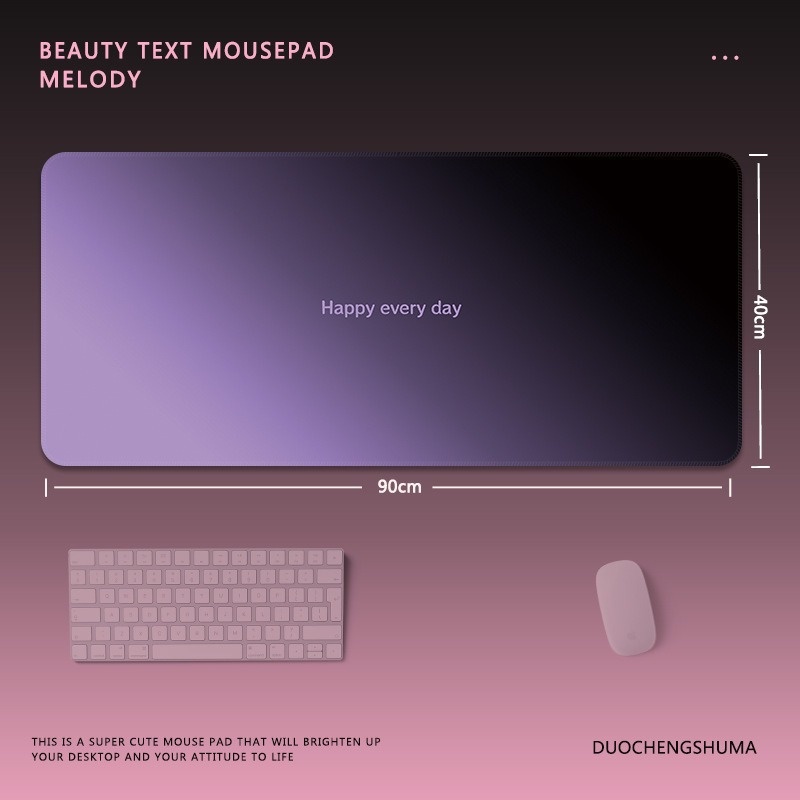 High-end Gradient Color Mouse Pad Extra Large Minimalist Ins Style Texture Gaming Office Keyboard Desk Mat_voghion.com