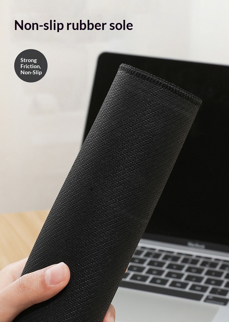 Gaming Small Size Non-Slip Lock Edge Full Black Keyboard Cloth Office Home Solid Color Desk Mat Mouse Pad Customization_voghion.com