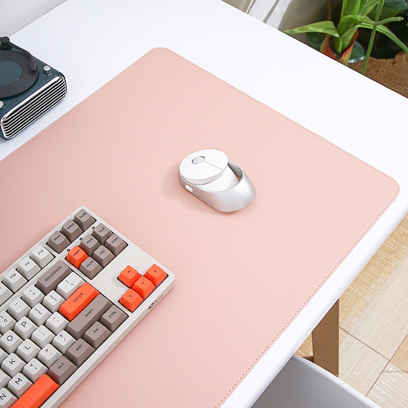 Alfombrilla de escritorio extragrande de cuero para ratón, teclado de ordenador, bloc de notas de oficina con impresión de logotipo al por mayor_voghion.com